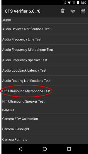 Hifi Ultrasound Microphone Test on reference device