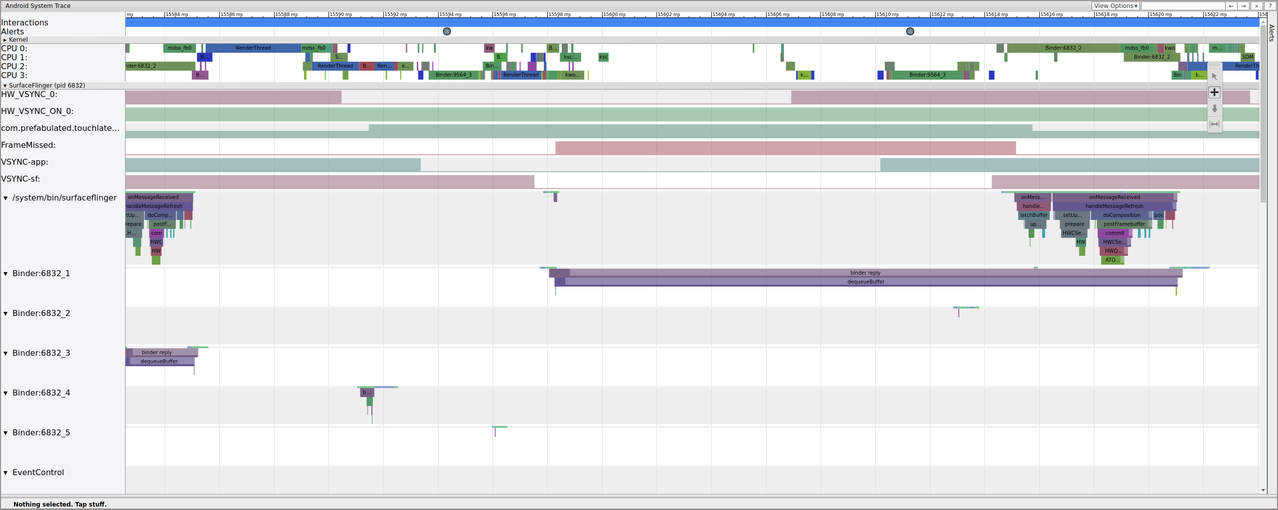 SurfaceFlinger wakes and immediately goes to sleep